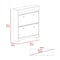 Tuhome Calgary Shoe Rack, Superior Top, One Open Shelf, Two Extendable Shelves, Light Oak/White ZDB7106 - alternate 7